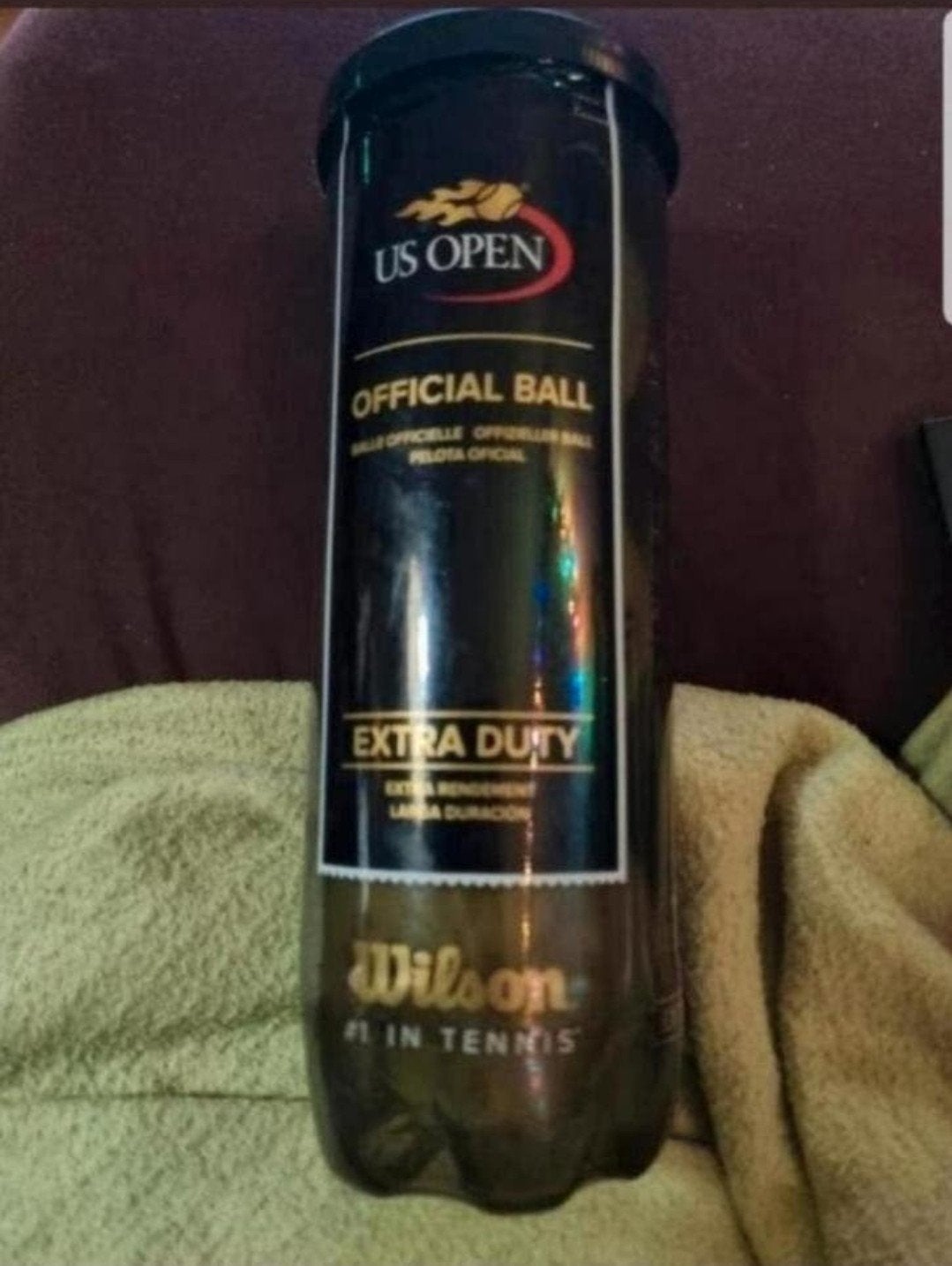 Wilson US Open Extra Duty Tennisbal, geel, 3 stuks Bieden, Sport en Fitness, Tennis, Ophalen of Verzenden, Zo goed als nieuw, Ballen