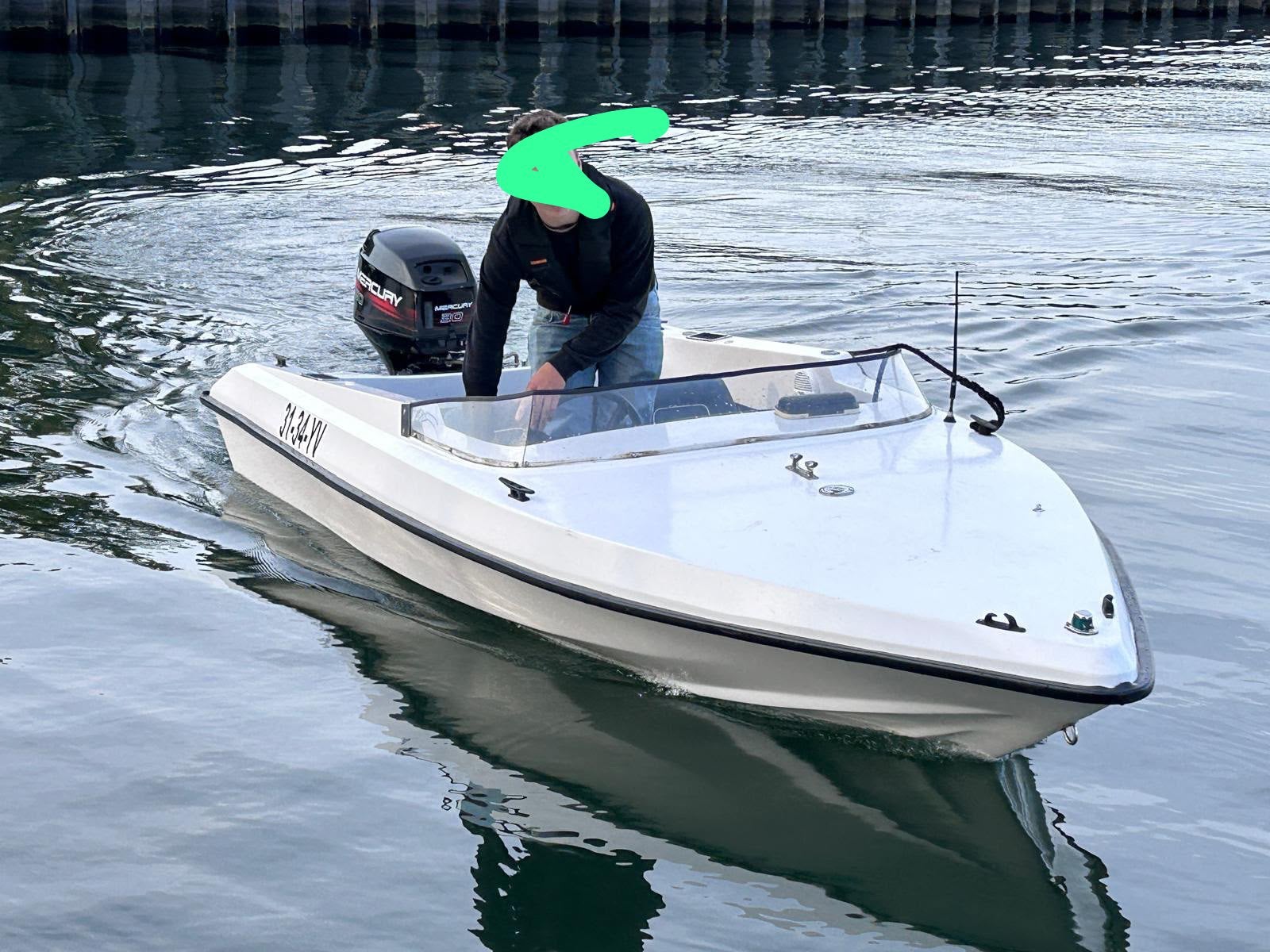 Speedboot met Mercury 30 pk + trailer!, Watersport en Boten, Ophalen, Overige merken, Gebruikt, 4 m
