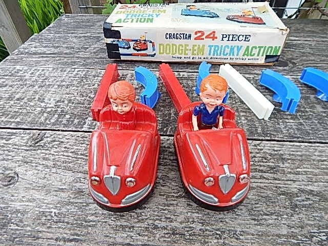 Leuke Dodge-Em Tricky Action" Botsauto's Speelgoed - vintage, Ophalen of Verzenden