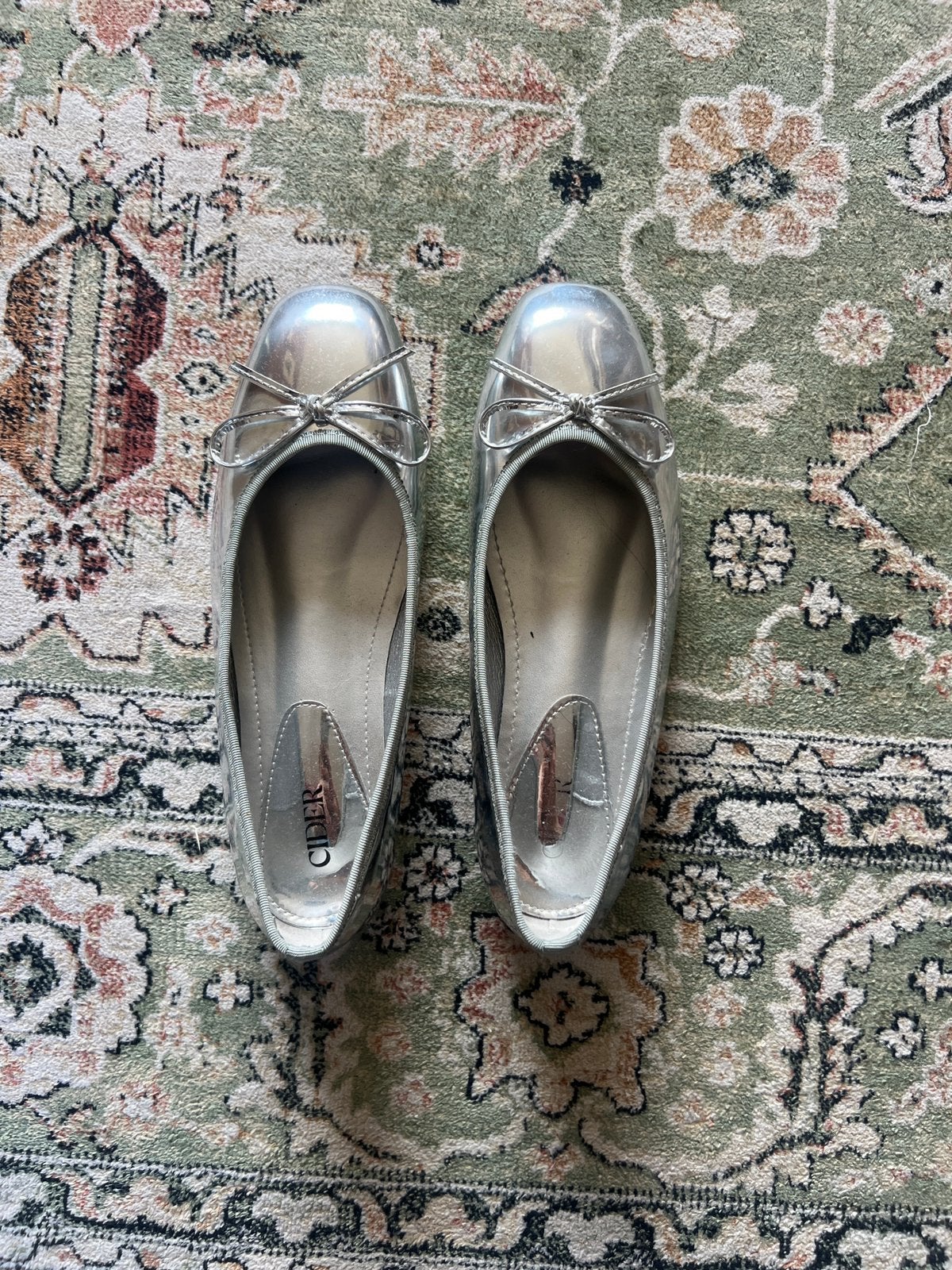 Ballet flats silver, Overige kleuren, Overige typen, Ophalen of Verzenden, Zo goed als nieuw