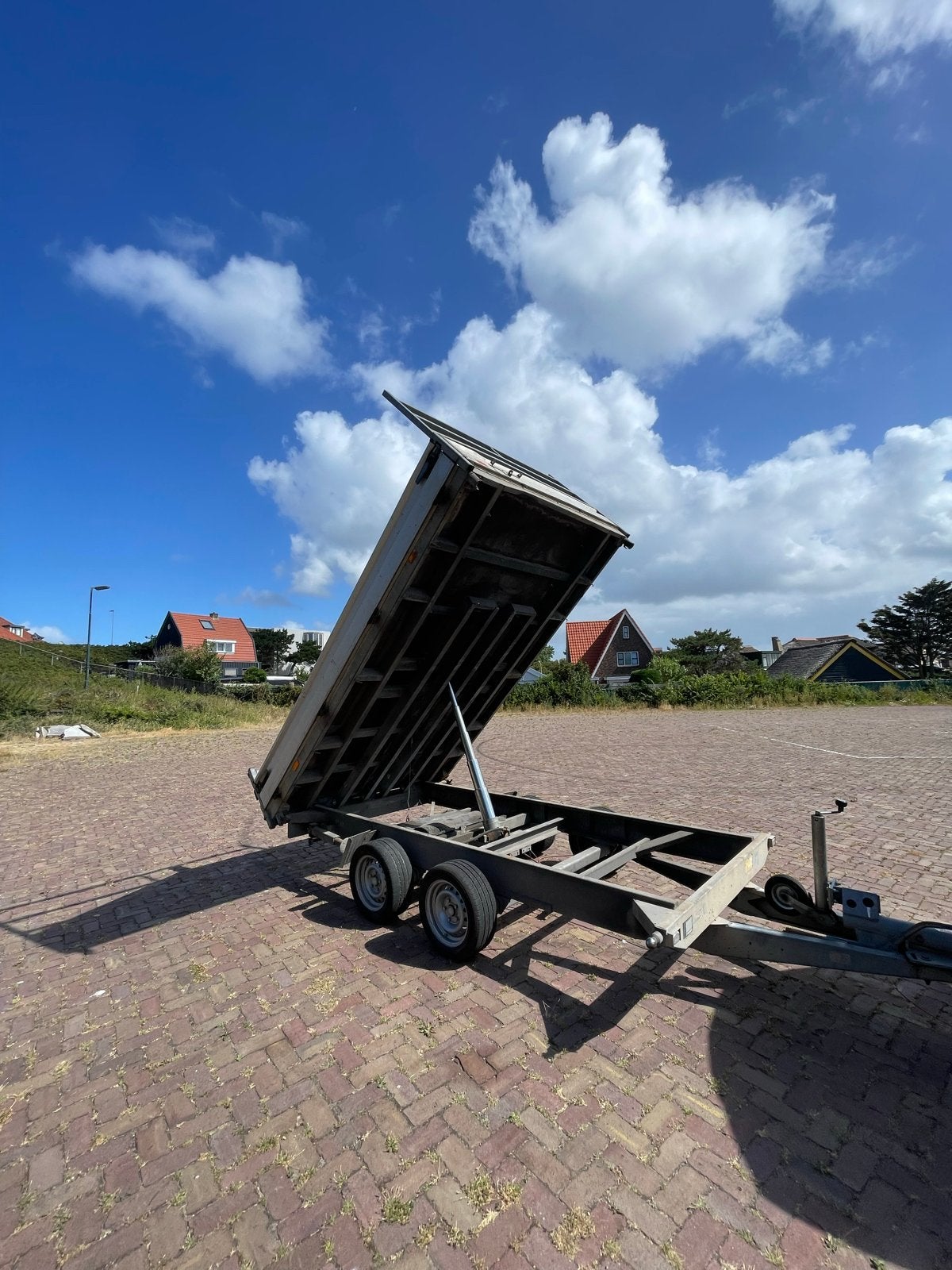 Hapert 3 tons kipper - Nieuwe bodemplaat en assen, Ophalen, Gebruikt