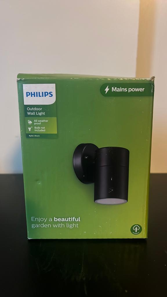 Philips buitenlamp Kylis Zwart, Tuin en Terras, Ophalen of Verzenden, Nieuw