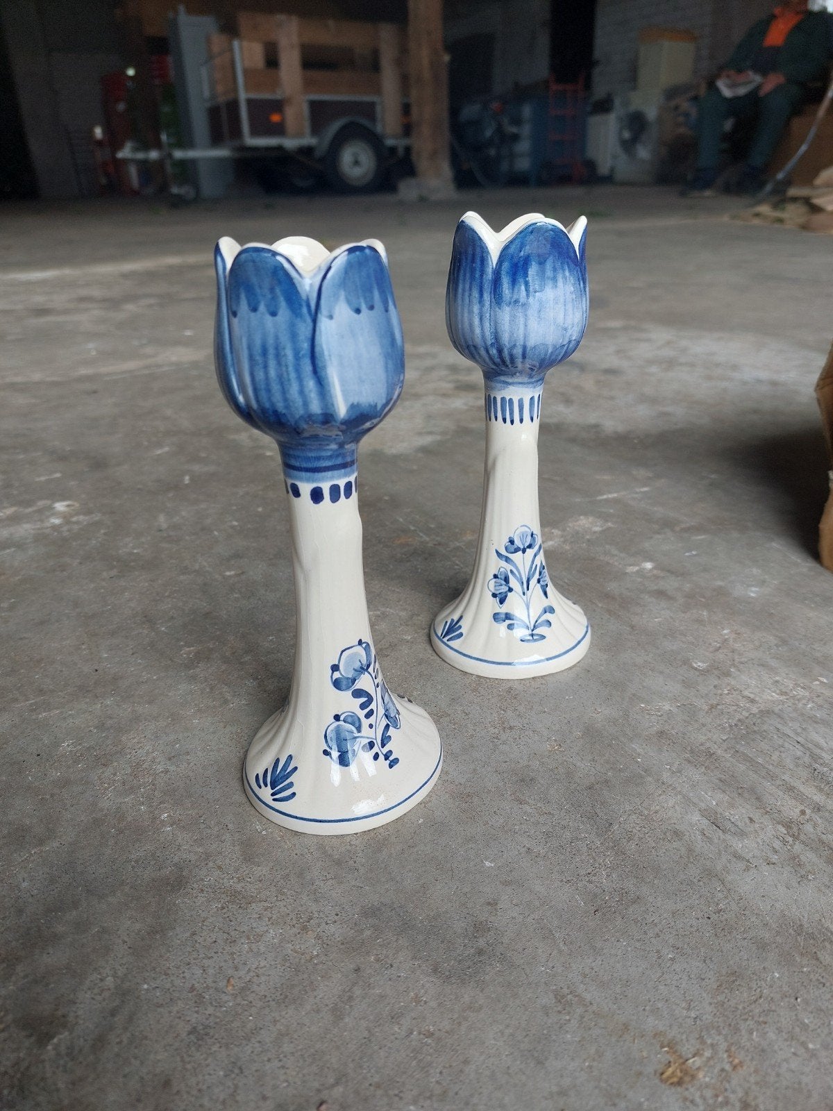 Delfts Blauwe Tulpenvazen - Set van 20, Ophalen of Verzenden