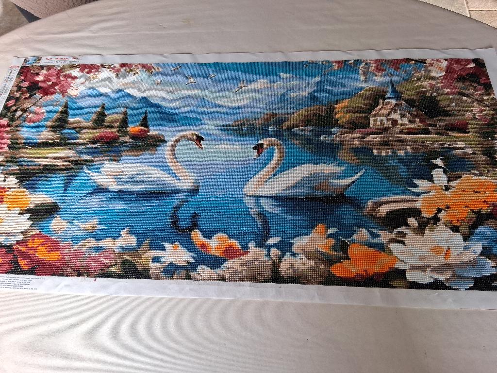 diamond painting, Hobby en Vrije tijd, Knutselen, Nieuw, Overige typen, Handgemaakt, Overige merken, Kunststof, Meerkleurig, Natuur en Bloemen