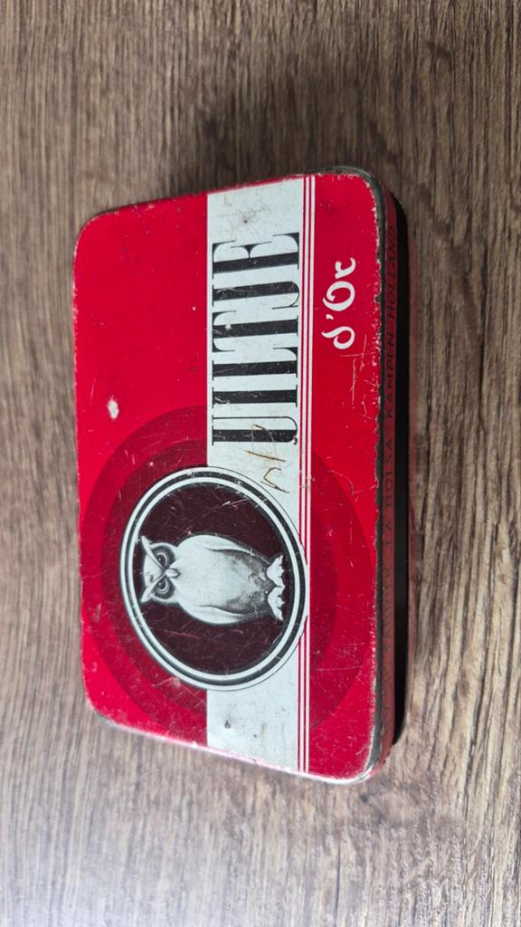 Vintage Uiltje d'Or blikje - La Bolsa Kampen Holland, Ophalen of Verzenden, Gebruikt, Overige, Overige merken