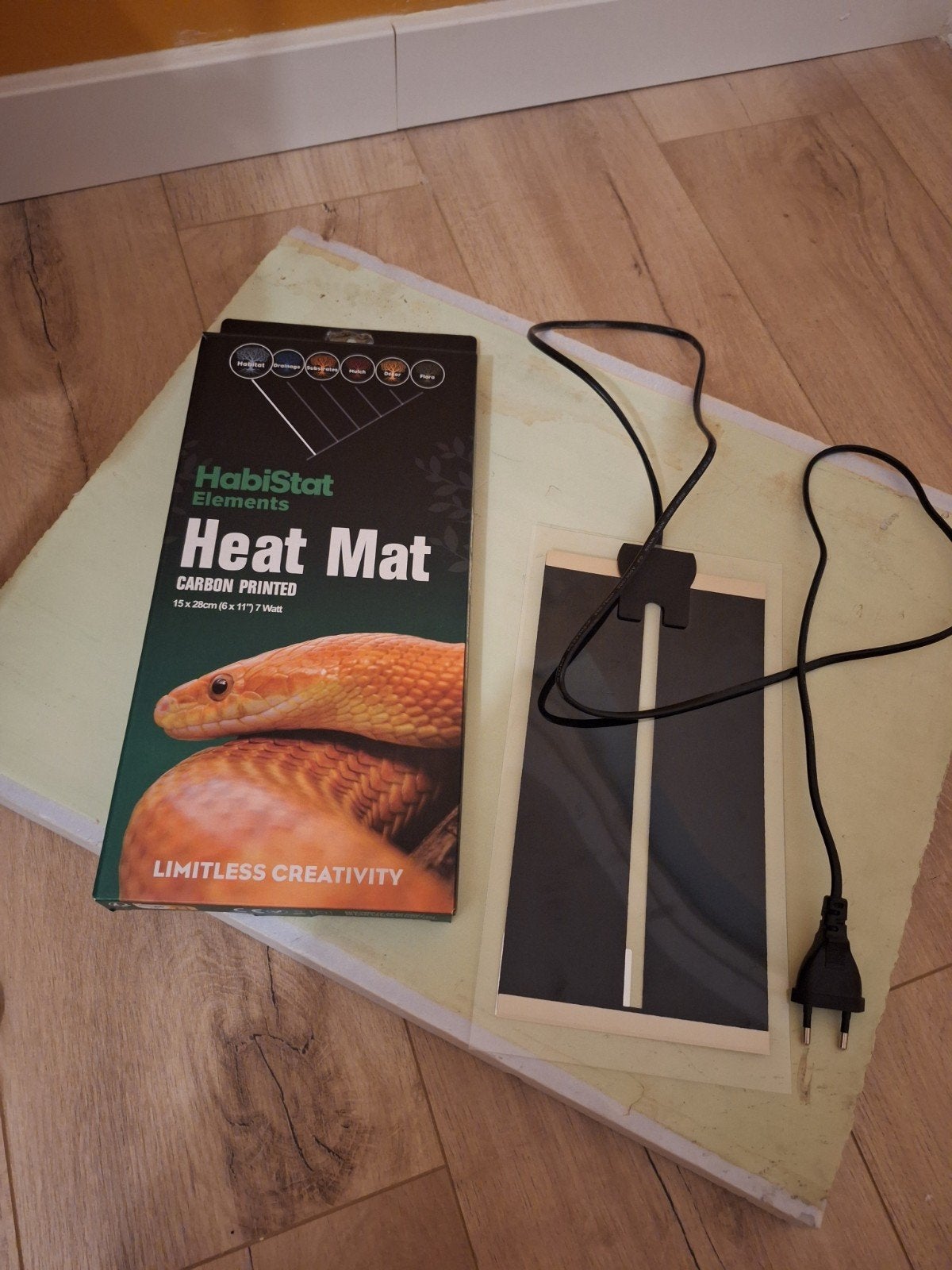 Warmte mat 15 x 28 cm, Dieren en Toebehoren, Reptielen en Amfibieën | Toebehoren, Ophalen, Nieuw, Overige typen