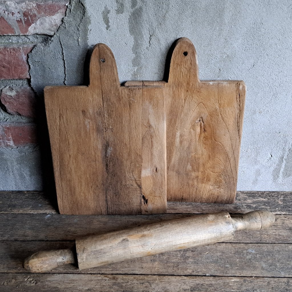Landelijk houten plankje broodplankje deegroller *Etage3*, Gebruikt, ., Ophalen of Verzenden, .