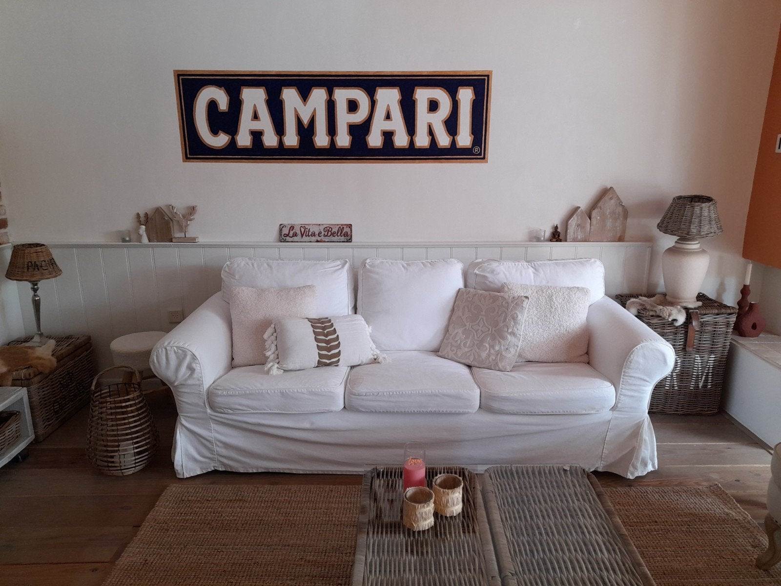 Ektorp 3-zitsbank en fauteuil met afneembare hoezen, Ophalen, Gebruikt, Landelijke, casual, Driepersoons