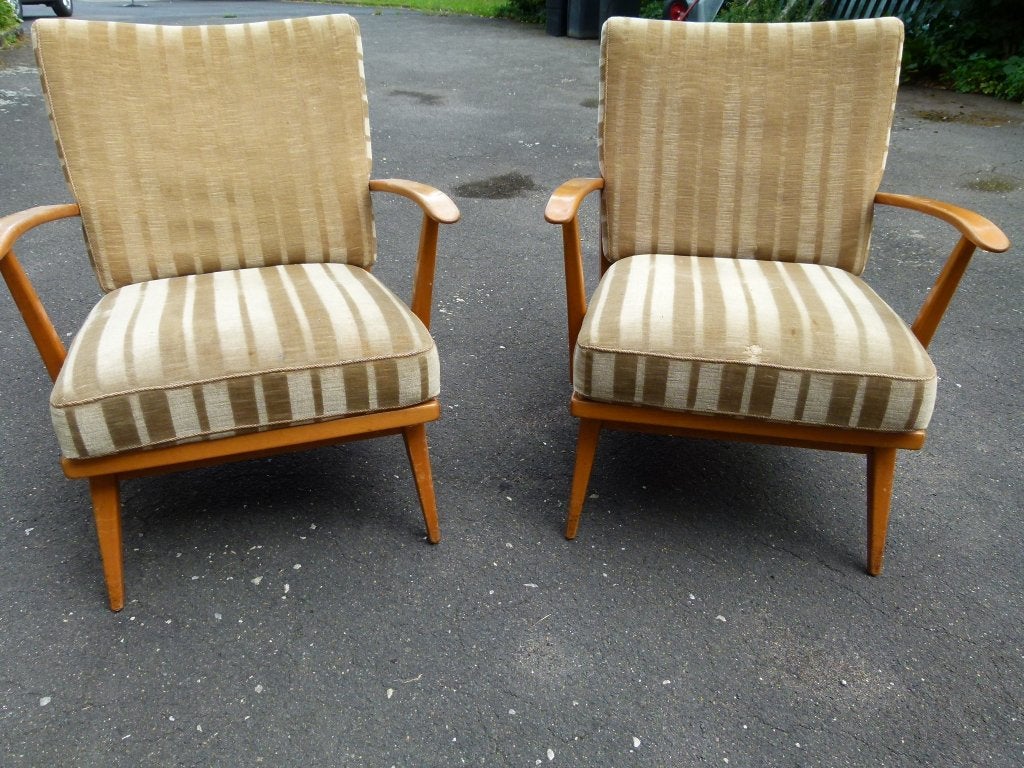 vintage set fauteuils relax zetel Goldfeder mid-century, Huis en Inrichting, Fauteuils, Ophalen, Gebruikt, 75 tot 100 cm, Mid-century