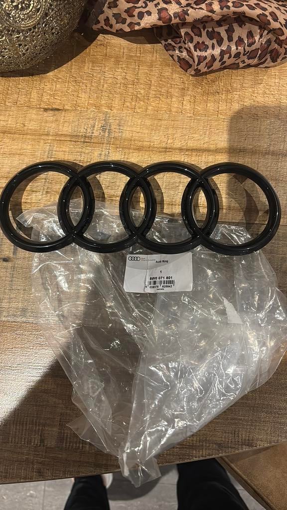 Zwarte audi ringen voorkant, Ophalen of Verzenden