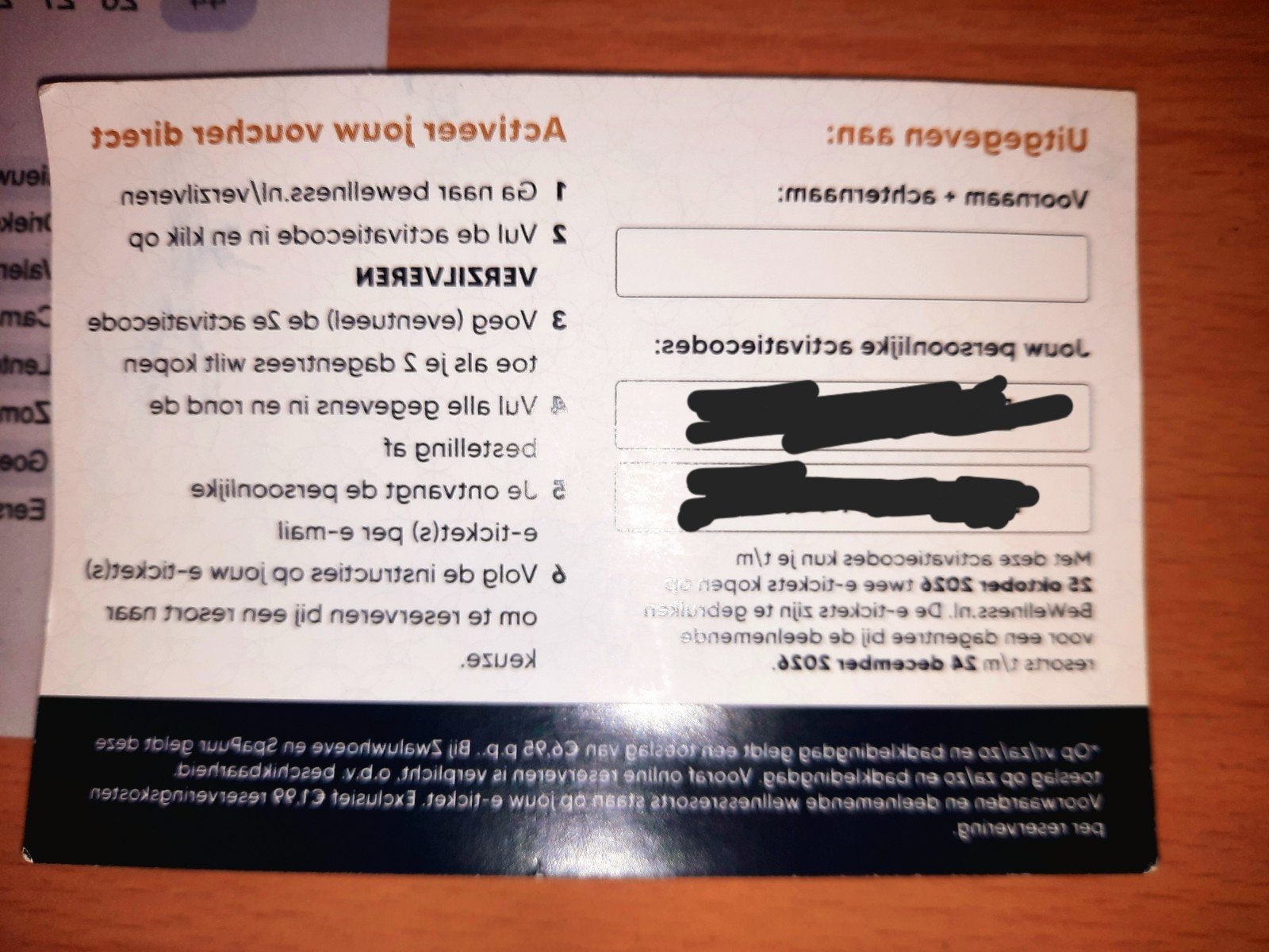 0,50 cent BEWELLNESS kortingsvoucher - Dagentree voor €19,99, Ophalen of Verzenden, Nieuw, Overige typen
