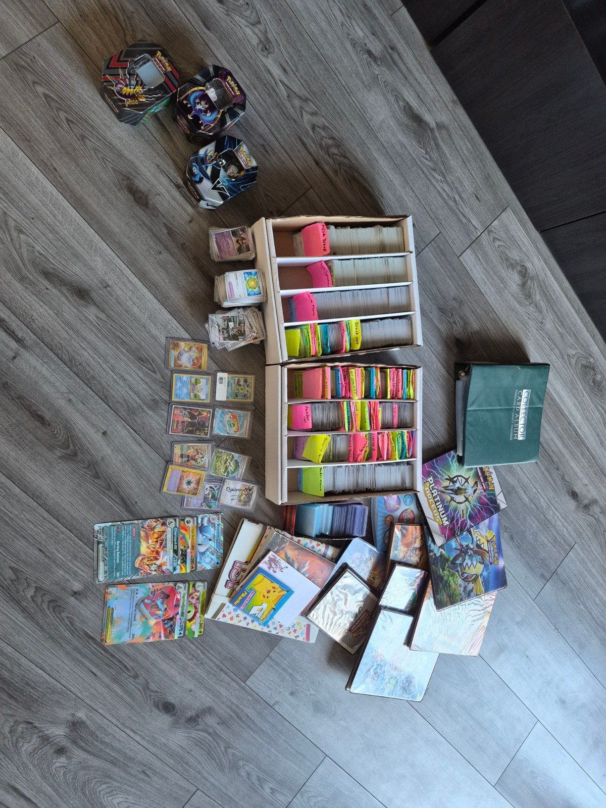 Heel veel pokemonkaarten van vroeger en nu, met accesoires, Ophalen, Zo goed als nieuw, Meerdere kaarten, Foil