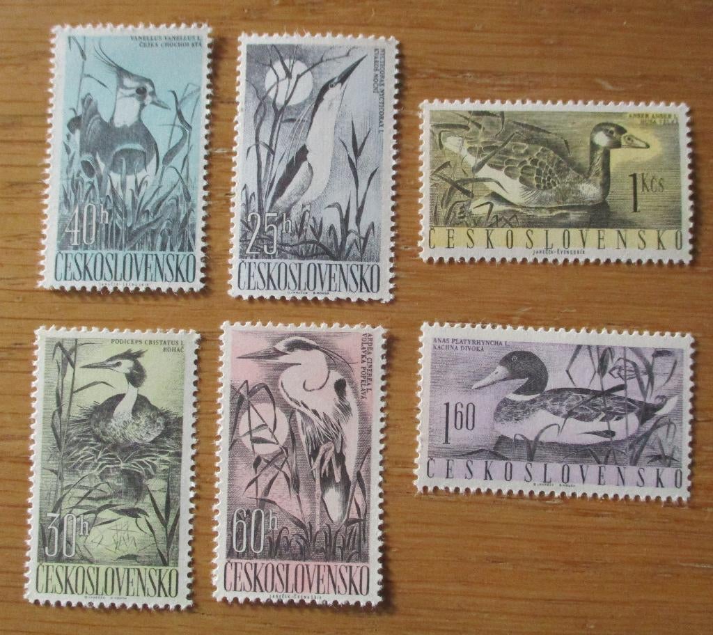 Tsjechoslowakije, serie Watervogels, 1960, Verzenden, Postfris, Sport