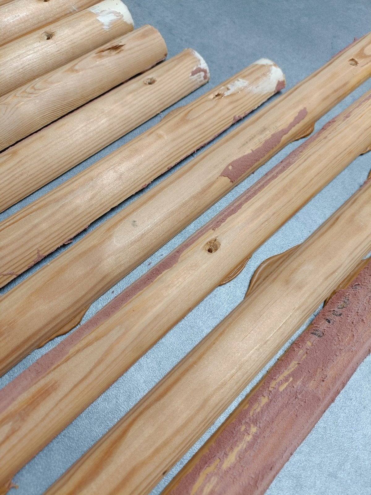 Halfronde houten latten in diverse lengtes, Ophalen, Minder dan 25 mm, Plank, Minder dan 200 cm