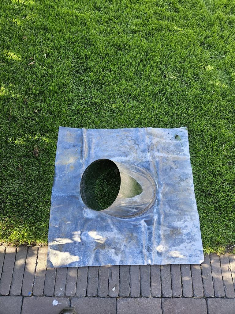200mm RVS dakdoorvoer kachel met loodslap, Huis en Inrichting, Kachels, Ophalen of Verzenden