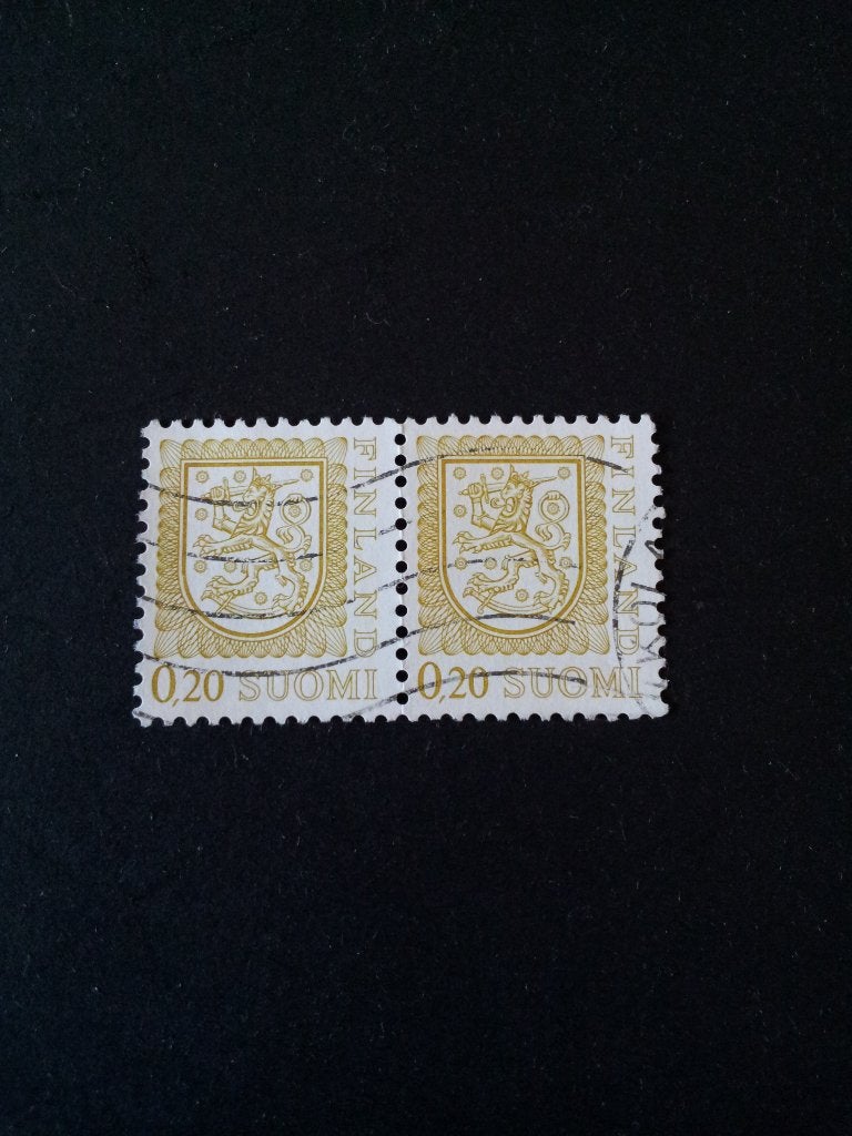 Finland B strook gestempeld, Ophalen of Verzenden, Finland, Gestempeld