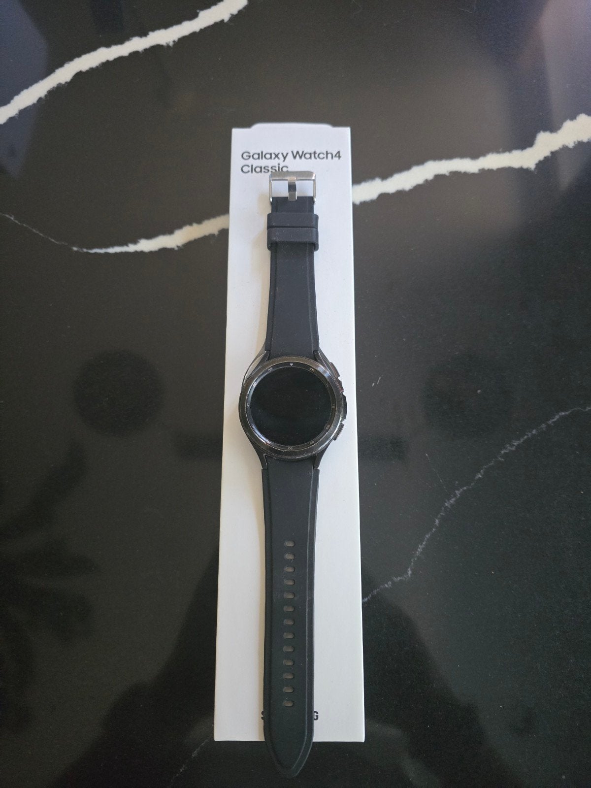 Samsung Galaxy Watch4 Classic Zwart, Ophalen, Zwart, Zo goed als nieuw, Samsung