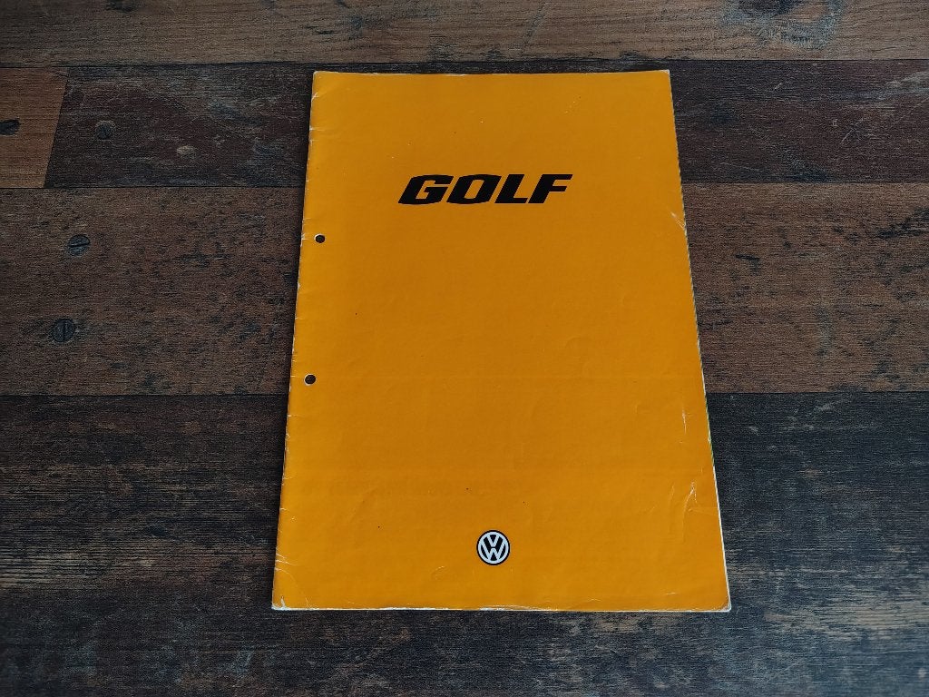 Folder: Volkswagen Golf 1/ GTi (1978), Verzenden, Gelezen, Volkswagen