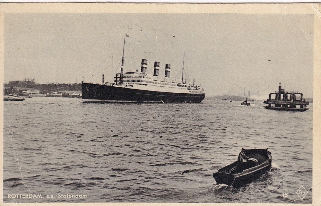767G Rotterdam Statendam en overzetveer = het "strijkijzer", Ophalen of Verzenden, 1920 tot 1940, Gelopen, Zuid-Holland