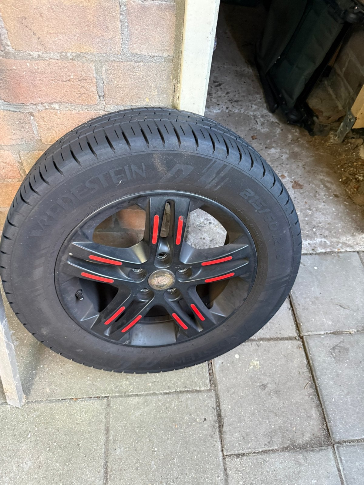 4 x ford velg voor bestelbus. ZGAN Vredestein zomerbanden., Ophalen, Zo goed als nieuw