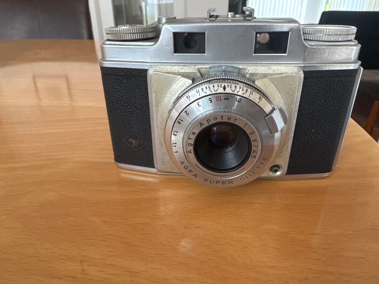 Vintage Agfa Super Silette camera met Agfa Apotar lens, Ophalen of Verzenden, Gebruikt, Compact, Overige Merken
