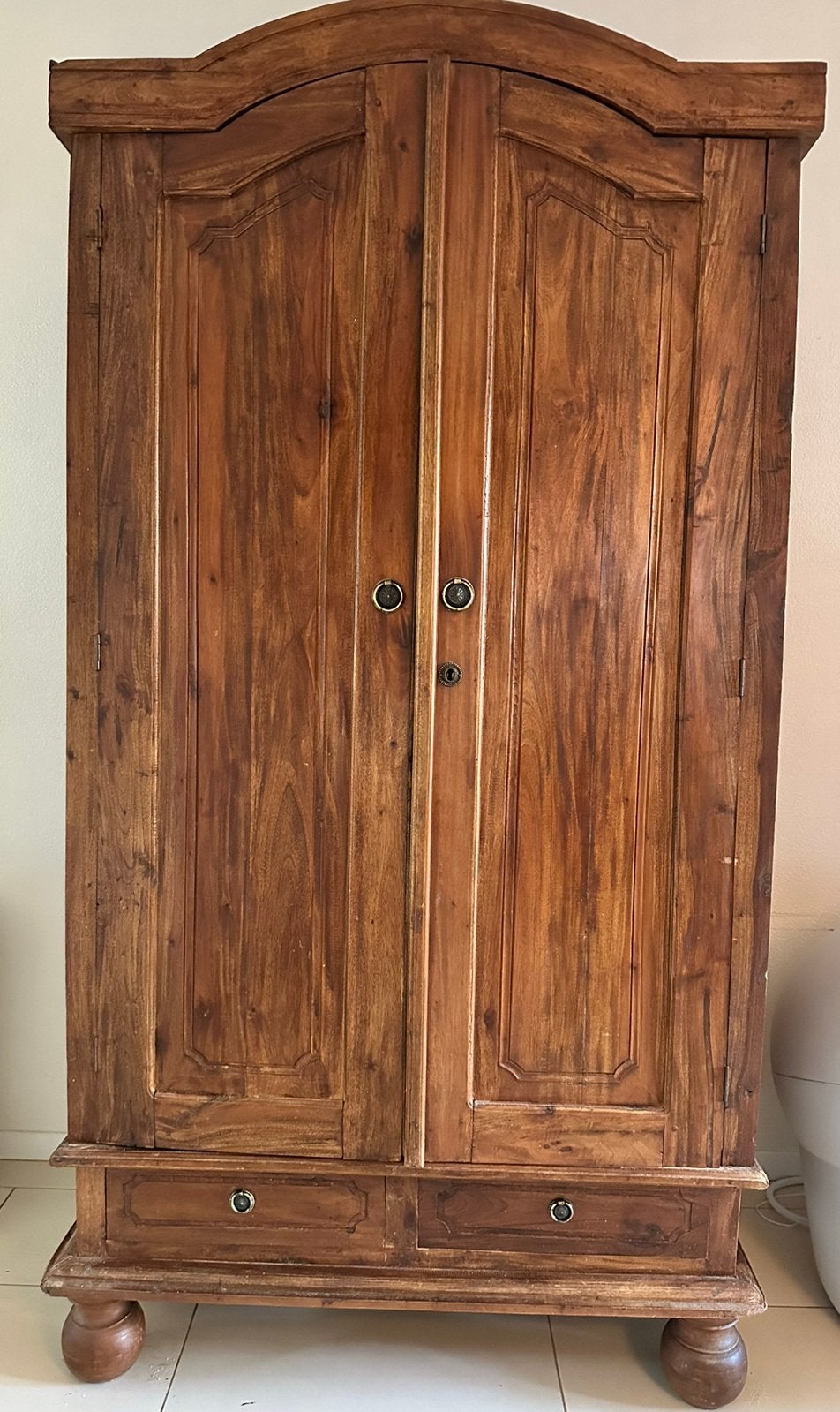 Prachtige teak houten kast 200x100x60, Antiek en Kunst, Ophalen