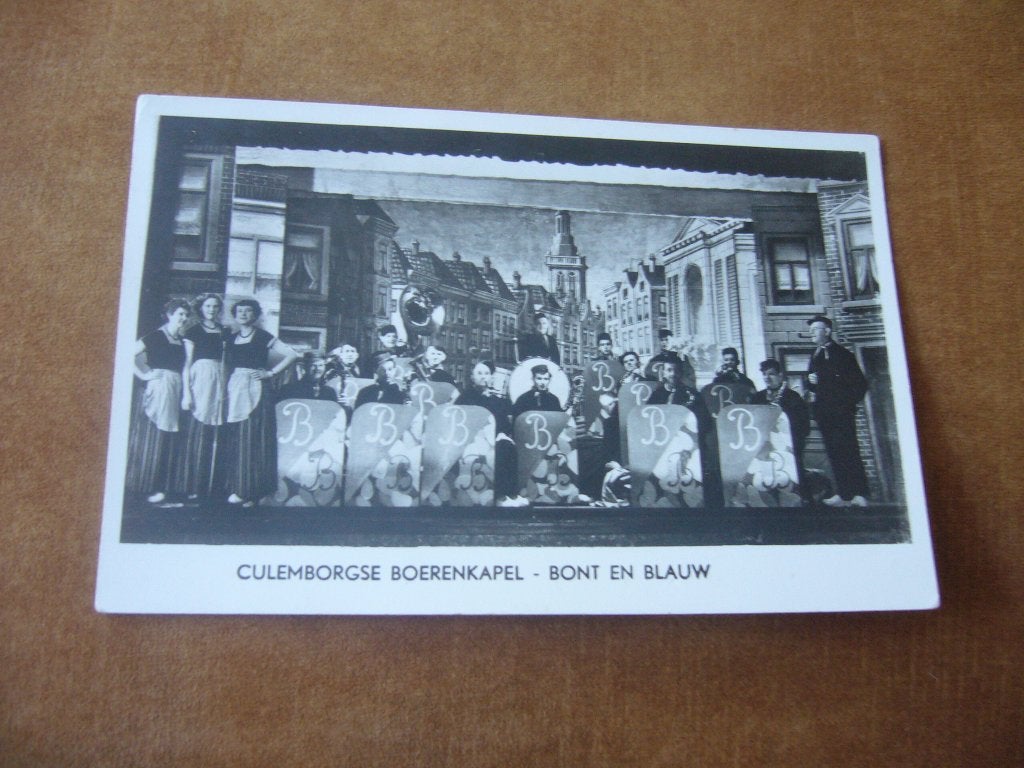 CULEMBORG  =  CULEMBORGSE BOERENKAPEL  - BONT EN BLAUW, Ophalen of Verzenden, 1940 tot 1960, Gelopen
