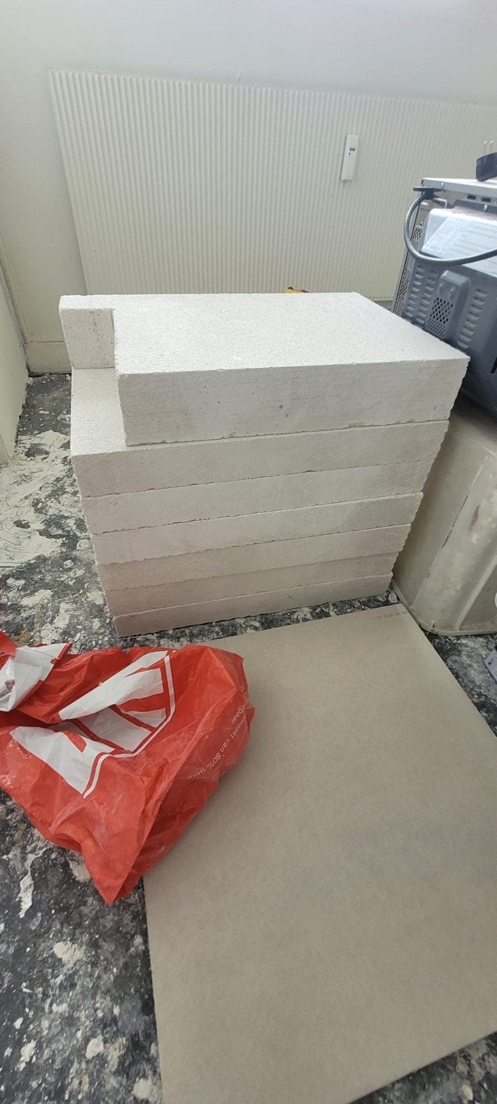 6 cellenbeton blokken 70mm en restjes, Ophalen, Nieuw