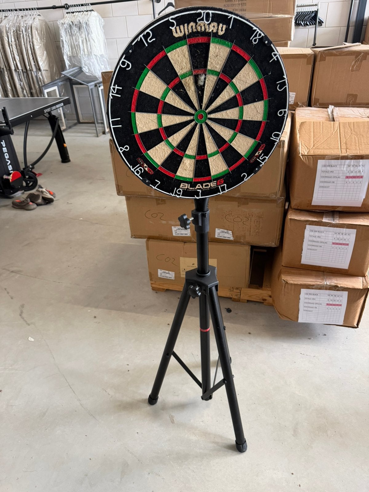 Dartboard standaard incl dartboards, Ophalen, Gebruikt, Overige typen
