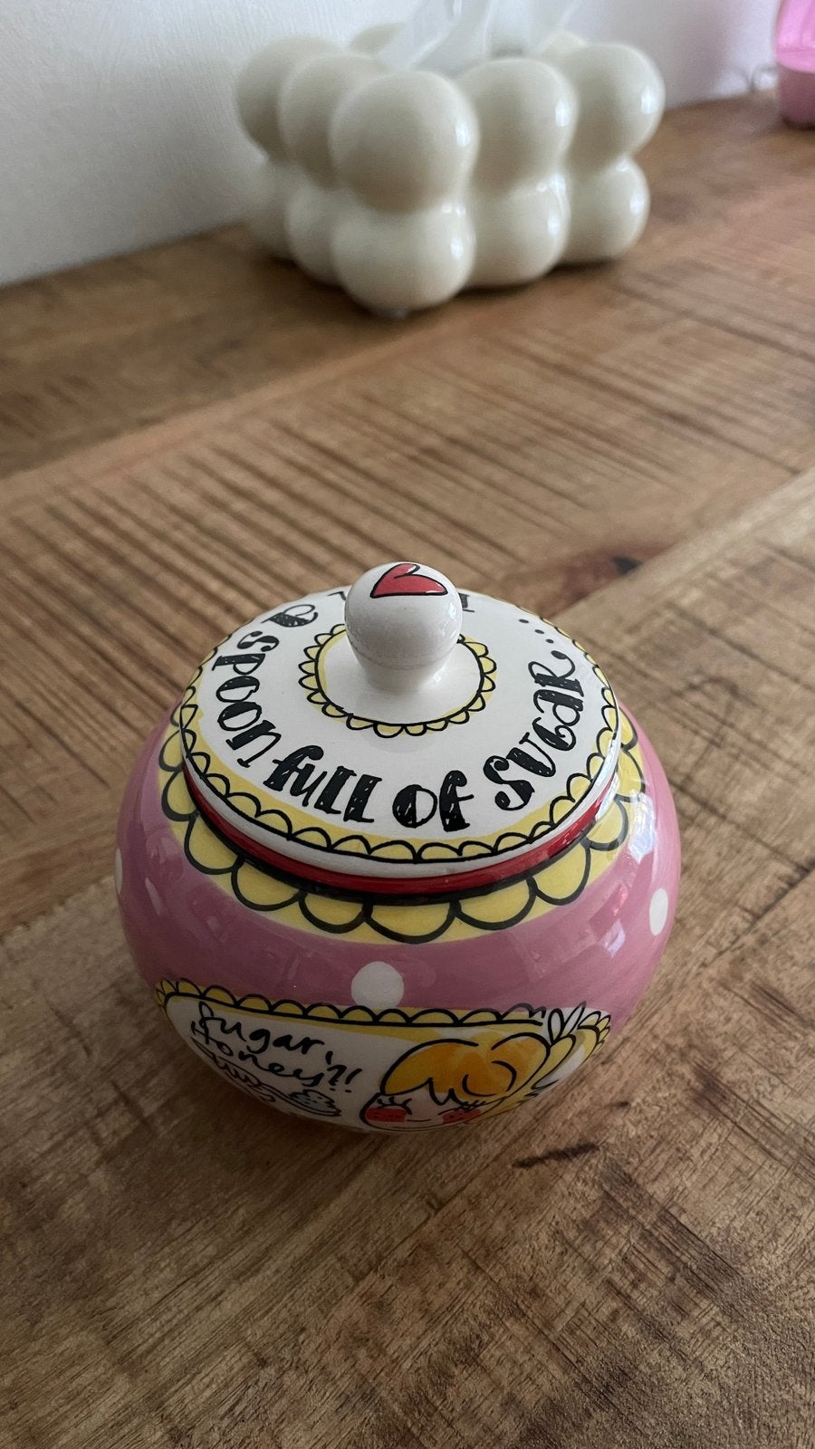 Blond amsterdam sugar jar, Ophalen, Zo goed als nieuw, Aardewerk, Overige typen