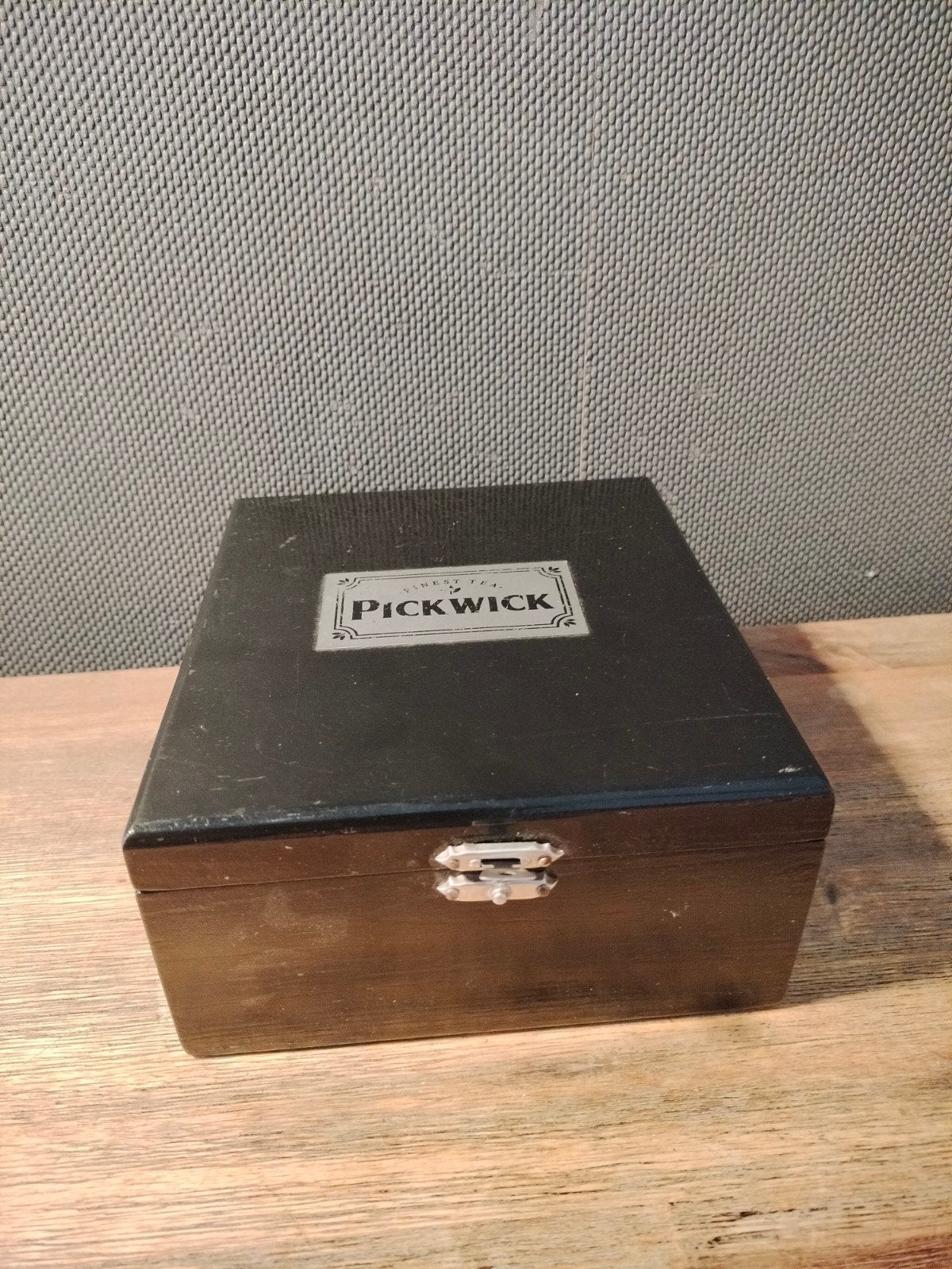 Pickwick theedoos 4 vaks, Hout, Ophalen of Verzenden, Klassiek, Gebruikt