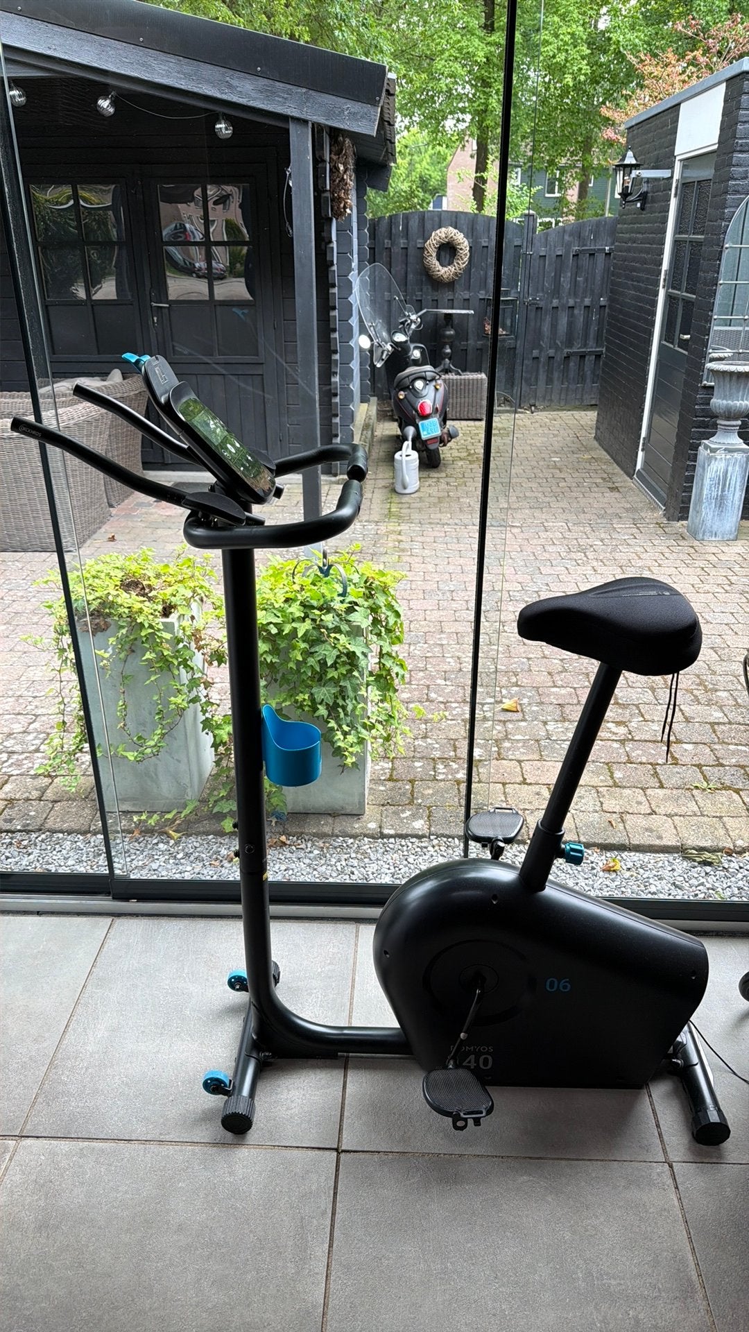 Domyos hometrainer EB 140, Sport en Fitness, Ophalen, Zo goed als nieuw, Aluminium, Hometrainer