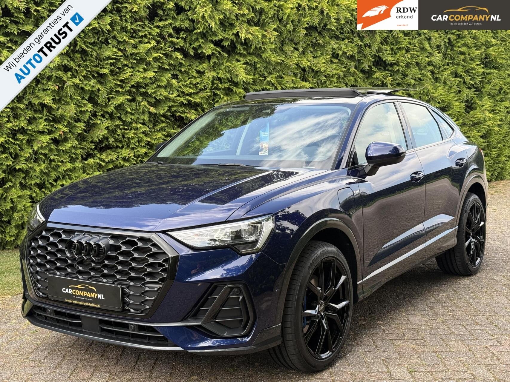 AUDI Q3 Sportback 45|2x SLINE| PANODAK|STUURWERWARMING| ACC, Auto's, Automatische klimaatregeling, Gebruikt, Zwart, Met garantie (alle)