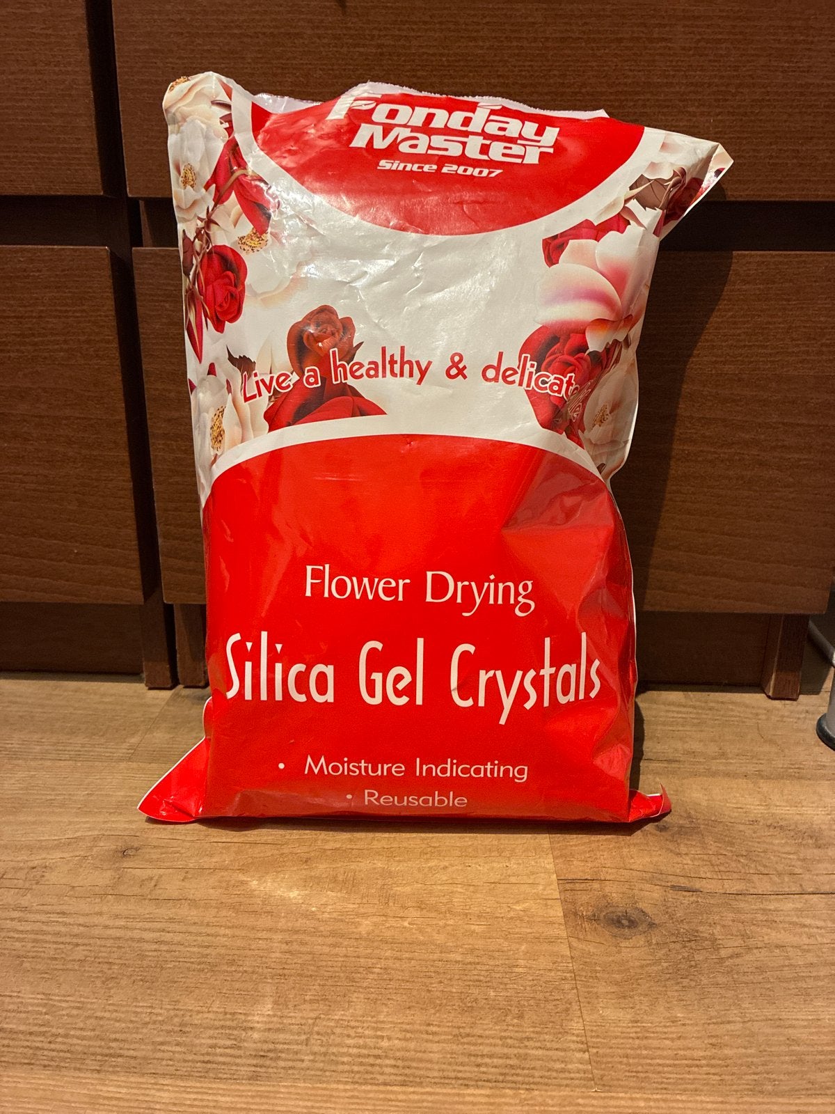 Silica Gel Kristallen voor Bloemen Drogen, Ophalen, Gebruikt