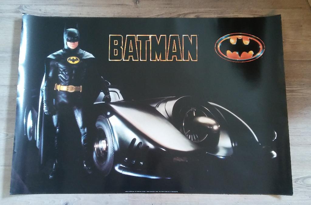 Batman DC D.C. Comics 1989 film poster vintage RARE held, Verzenden, Gebruikt, Poster