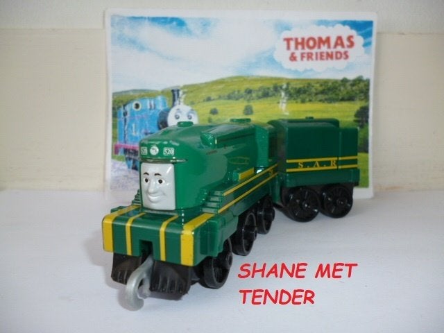 Thomas de Trein Trackmaster Push Along Shane met Tender, Kinderen en Baby's, Ophalen of Verzenden, Gebruikt