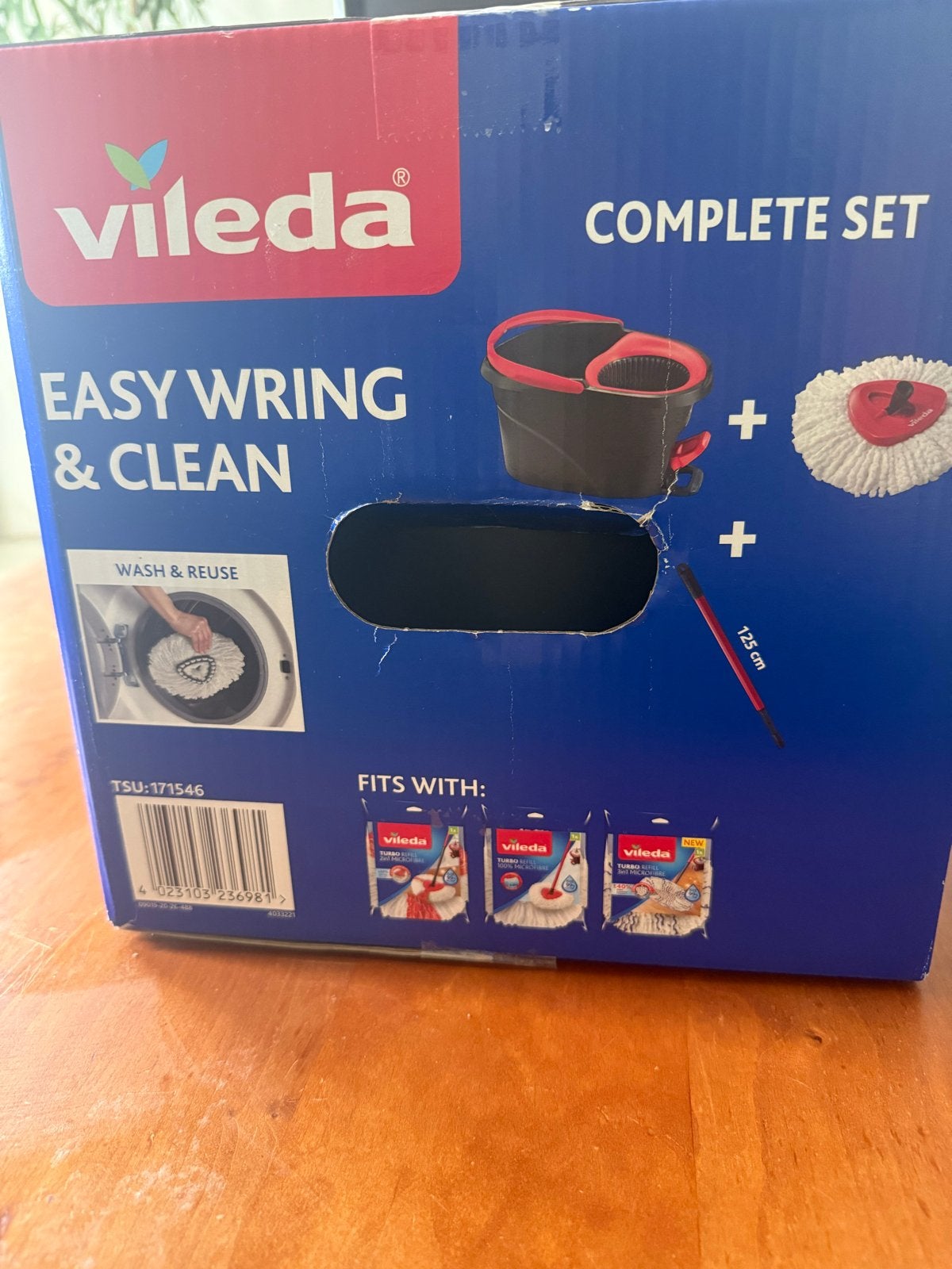 Vileda Easy Wring & Clean Complete Set Dweilsysteem, Ophalen of Verzenden, Dweilemmer, -bak, of -wagen