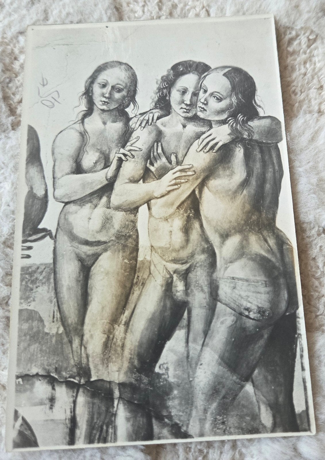 Oude Italiaanse Ansichtkaart - Drie Gratiën, Verzenden, Voor 1920, Ongelopen, Italië