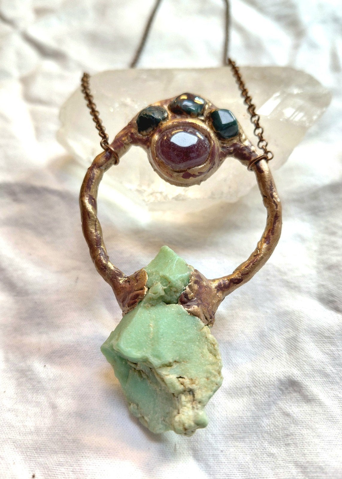 Chrysopraas, amethist en irai jaspis, Sieraden, Tassen en Uiterlijk, Edelstenen, Nieuw, Ophalen of Verzenden