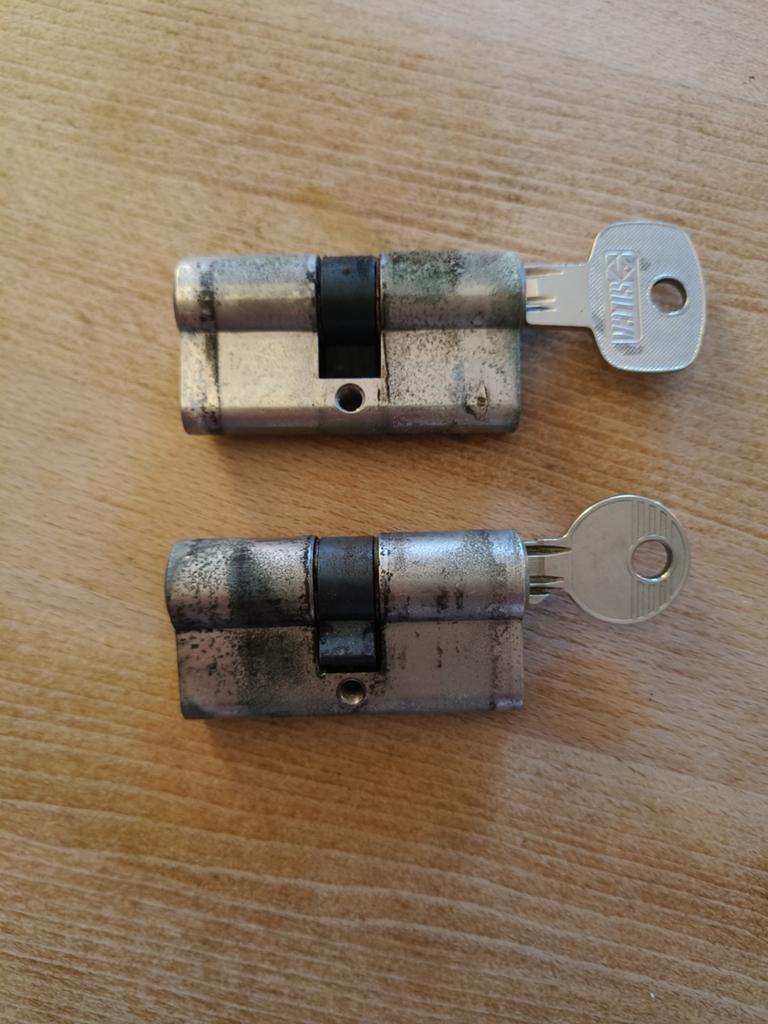 Nemef cilinder 2x | gelijksluitend | 30/30mm | SKG*, Ophalen of Verzenden, Slot