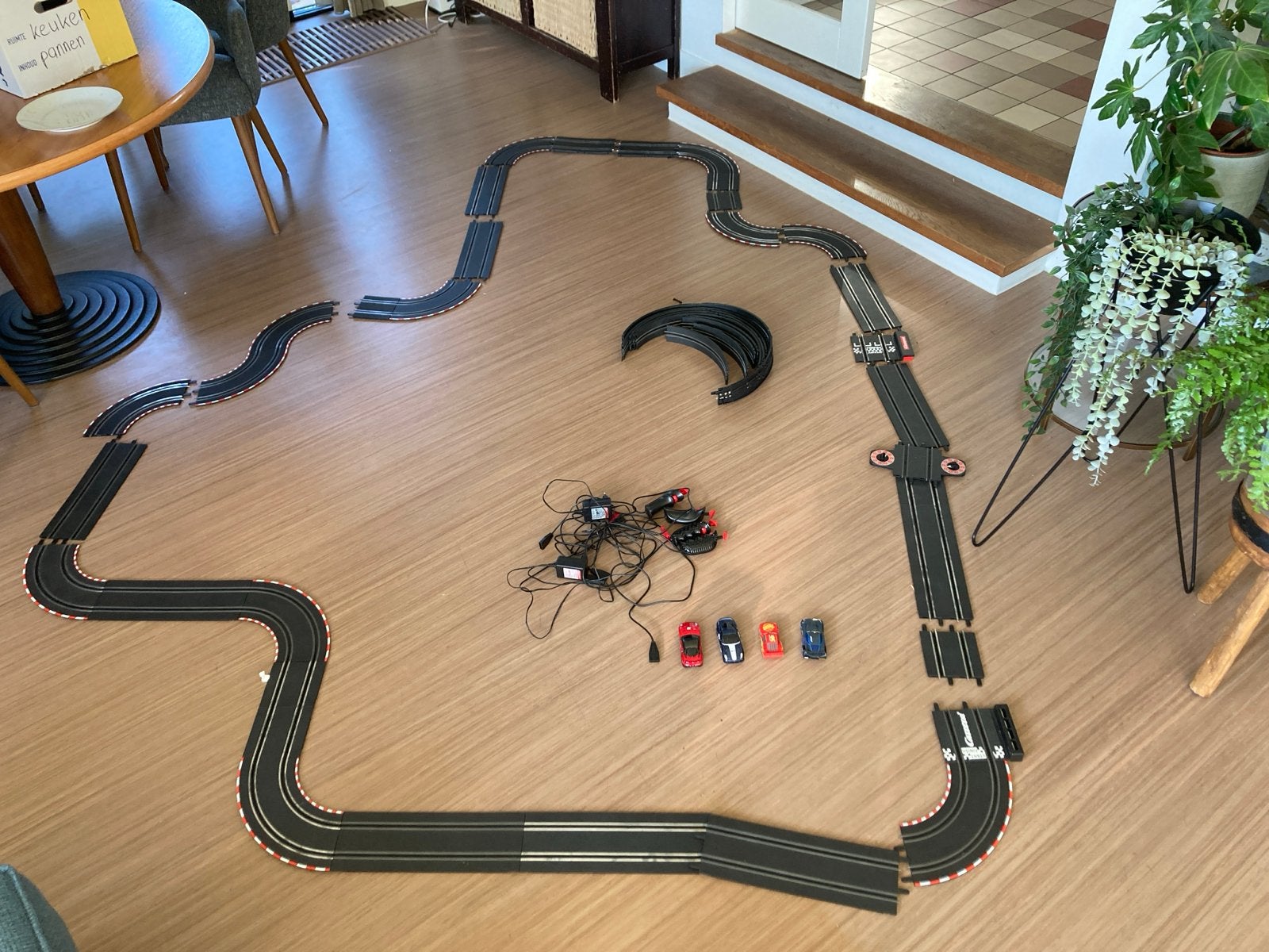 Carrera Go!!! Racebaan met 4 auto's en looping, Kinderen en Baby's, Zelf te bouwen, Carrera, Ophalen of Verzenden, Elektrisch