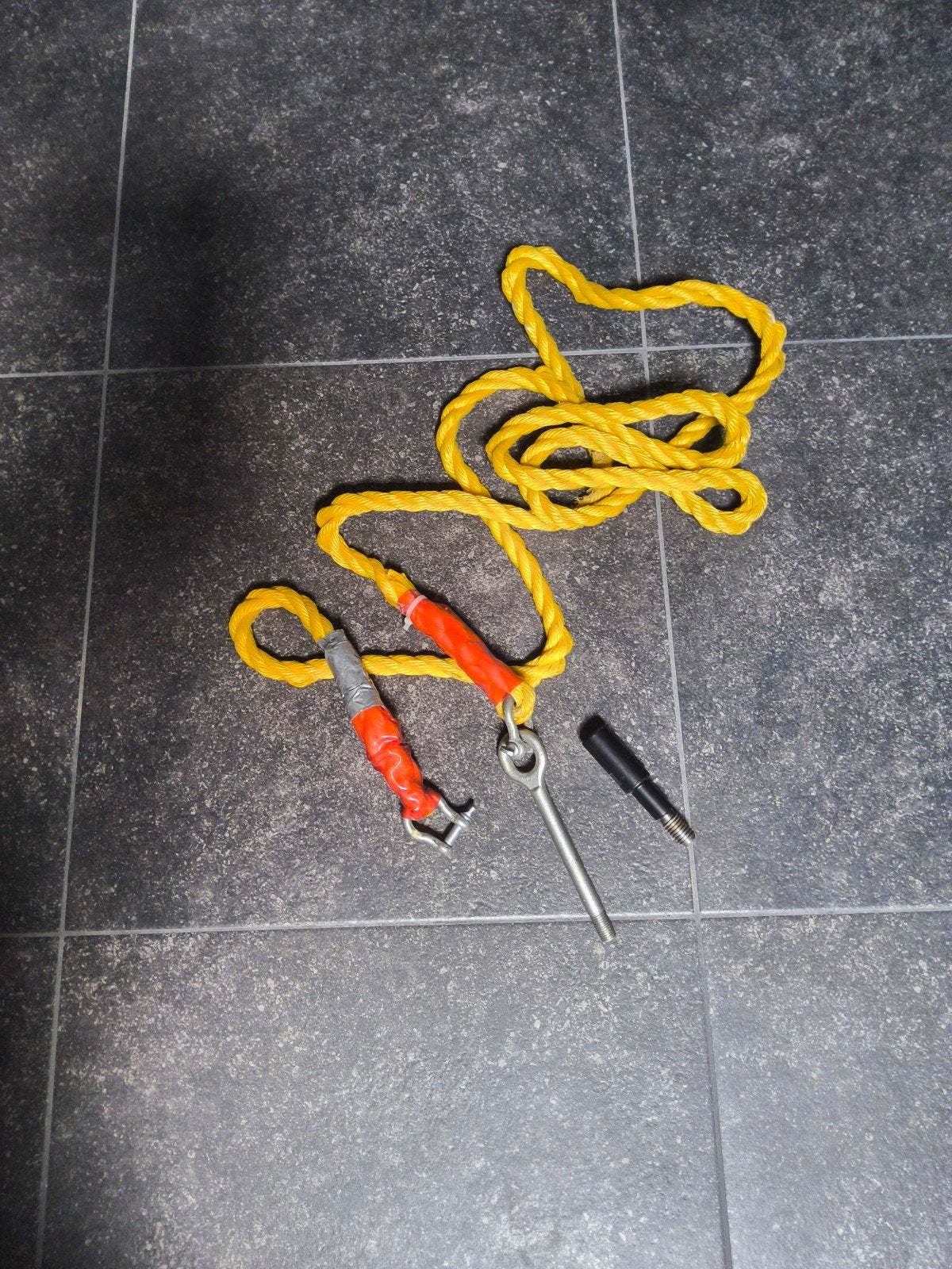 Sleepkabel met trekoog en stang, Ophalen