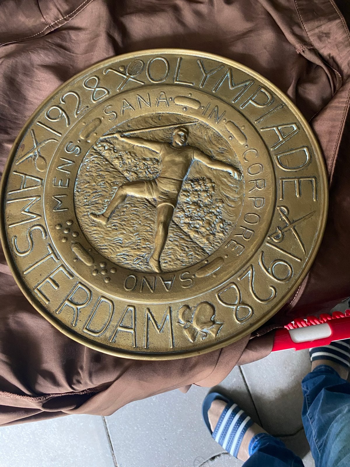Olympische Spelen Amsterdam 1928 Medaille/Plaquette, Ophalen of Verzenden