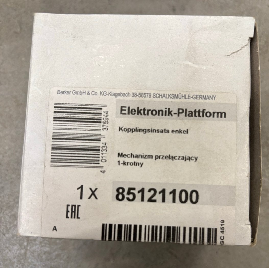 Berker Elektronik-Plattform Kopplingsinsats enkel, Ophalen, Berker, Overige typen