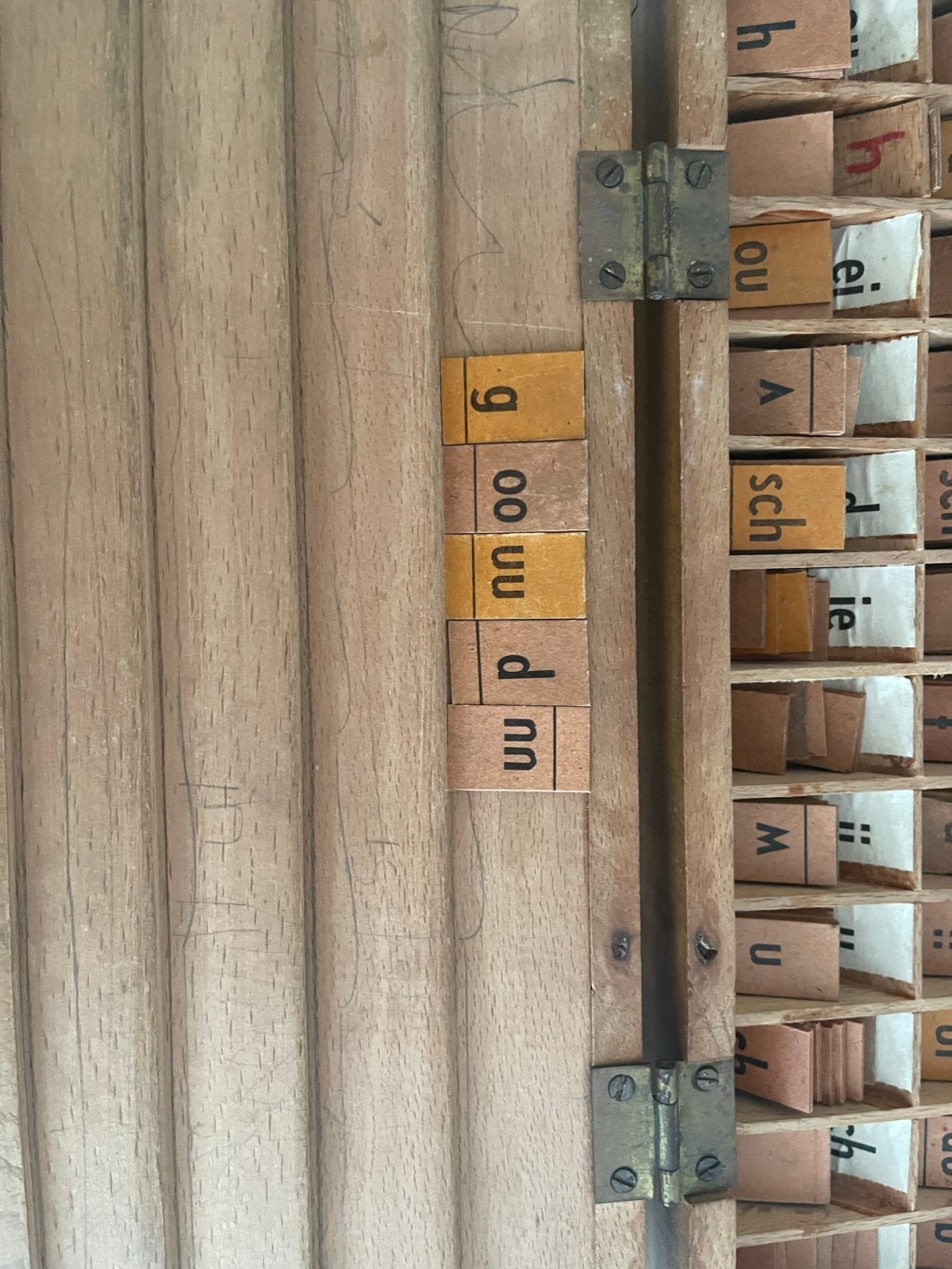 B.C.A. Letterdoos - Vintage Houten Letterset, Ophalen of Verzenden