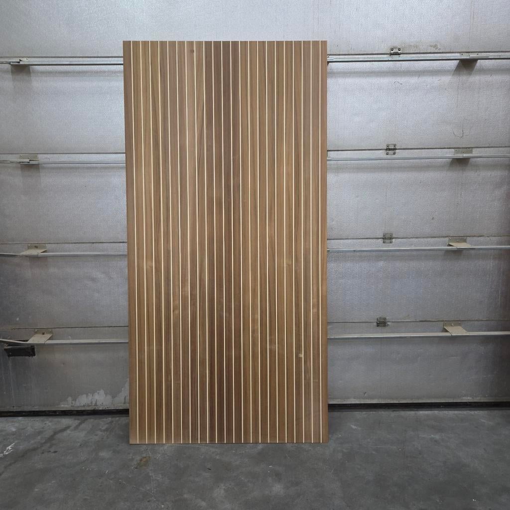 Teak gefineerd paneel met essen bies, 250x125 cm, 16 mm, Ophalen