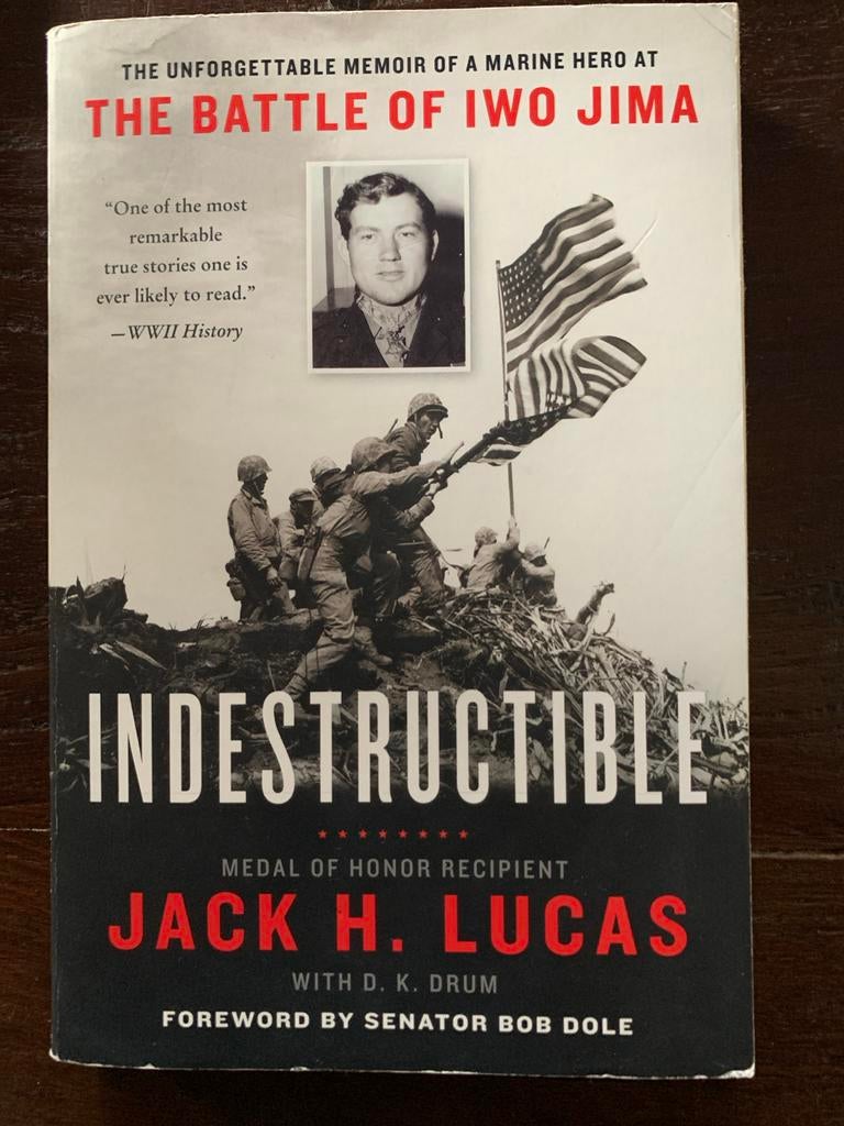Indestructible: Jack H. Lucas - Slag om Iwo Jima, Ophalen of Verzenden, Tweede Wereldoorlog, Gelezen, Marine