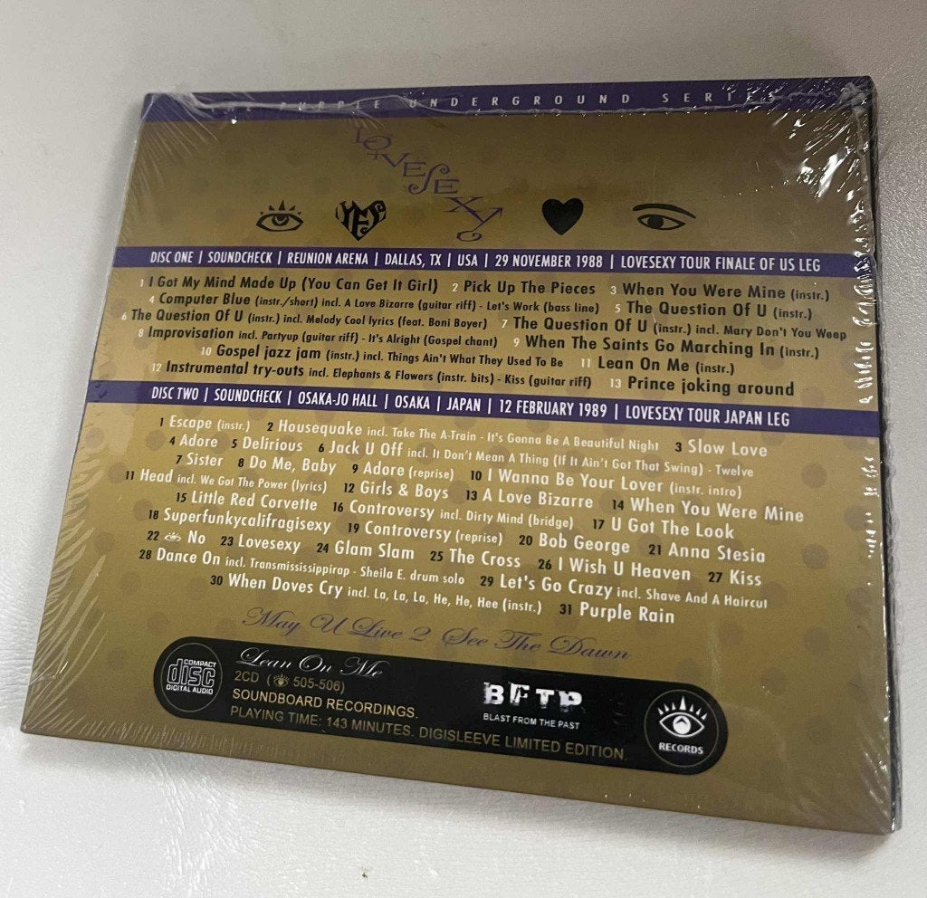 Prince - Lean On Me LOVESEXY SOUNDCHECKS Dallas & Osaka 2CD, Verzenden, 1980 - 1989, Nieuw in verpakking