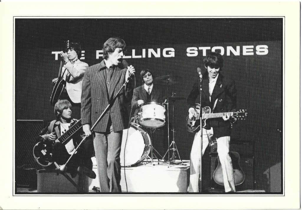 Promotiekaart The Rolling Stones, Verzamelen, Ansichtkaarten | Themakaarten, Verzenden, 1980 tot heden, Ongelopen, Muziek