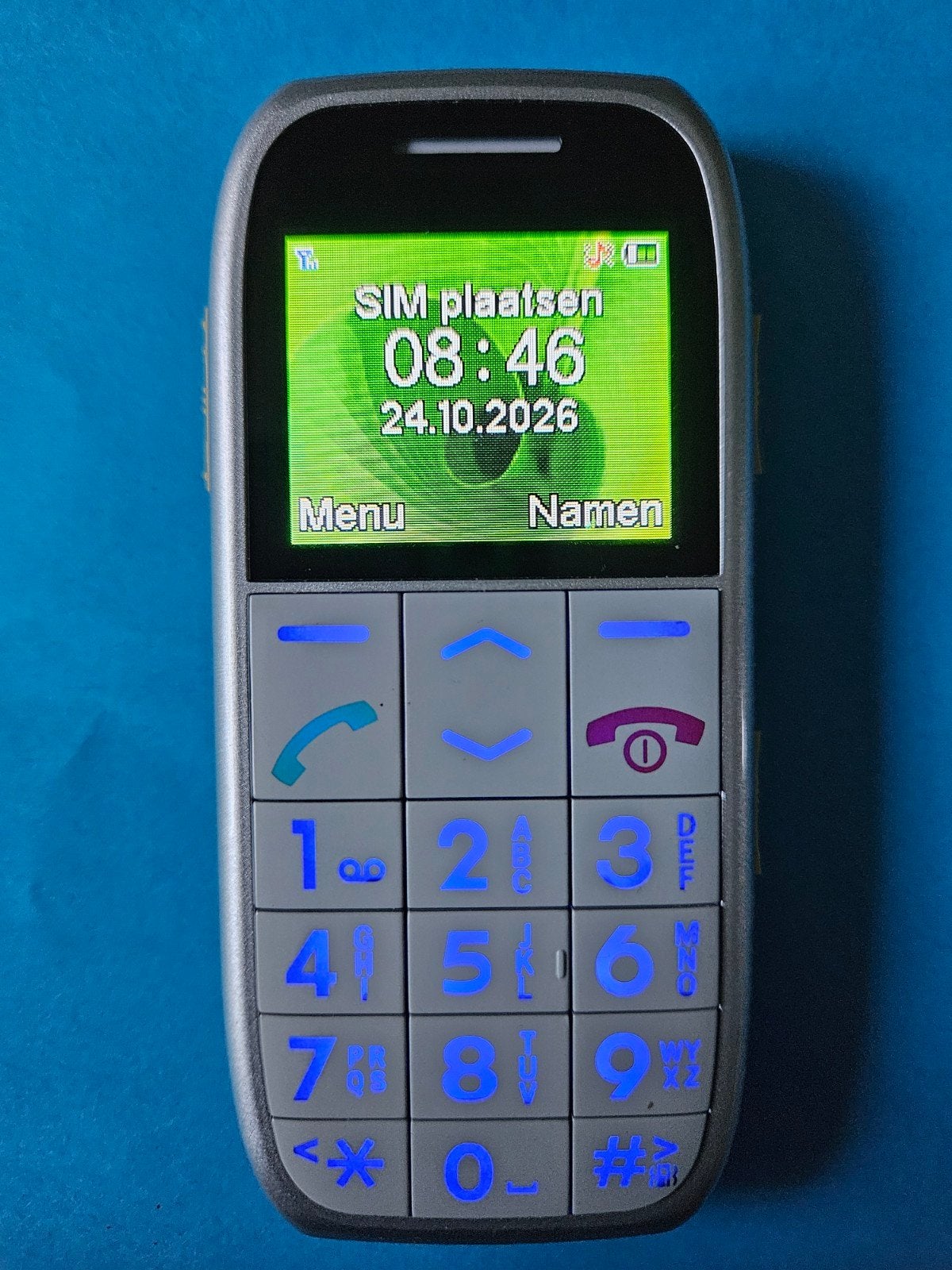 Als Nieuw Senioren telefoon Profoon MP 595,.et oplader €15, Telecommunicatie, Ophalen of Verzenden, Zo goed als nieuw, Klassiek of Candybar